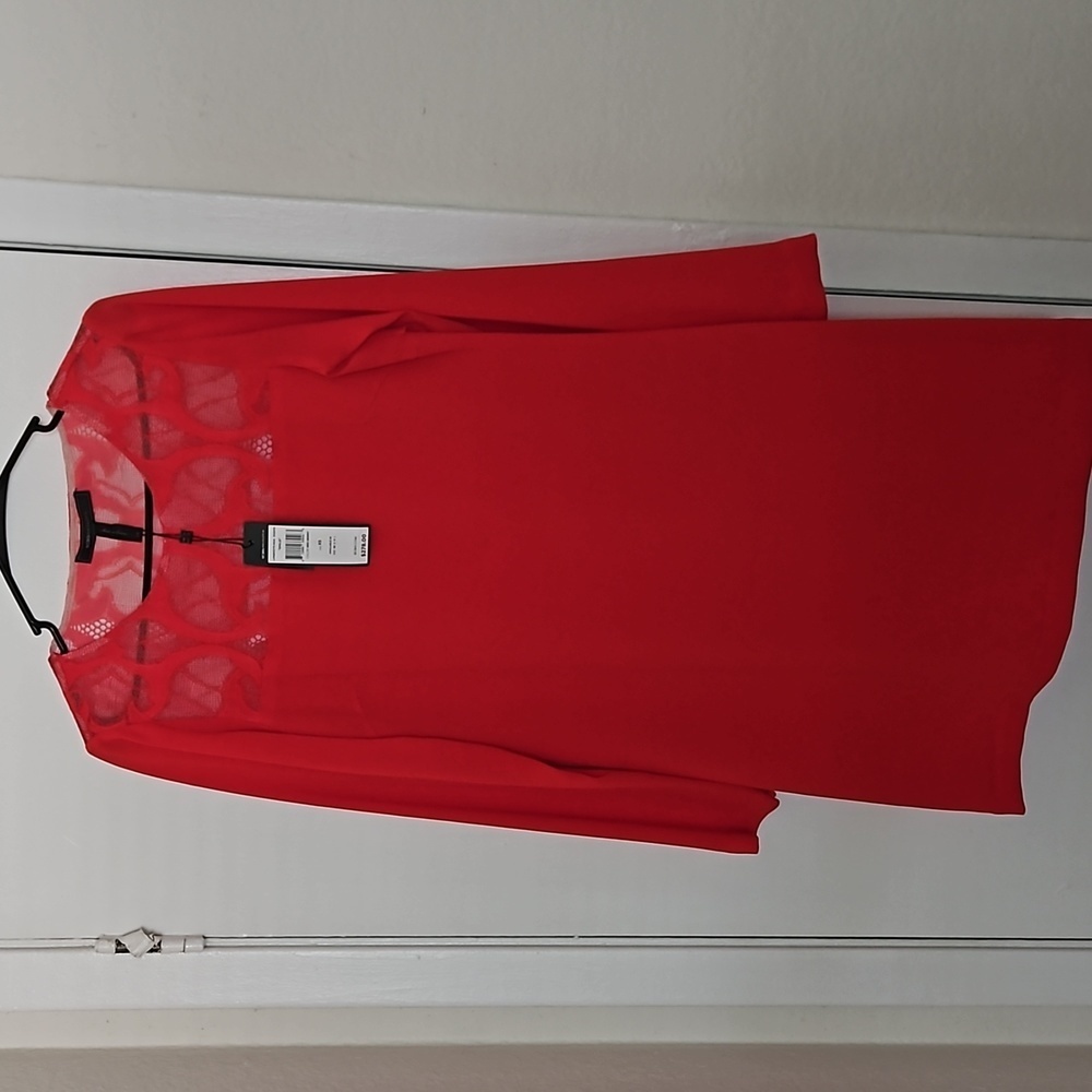 BCBG Maxarzia Elegant Red Dress, Brand New (Size XS) - Picture 3 of 6